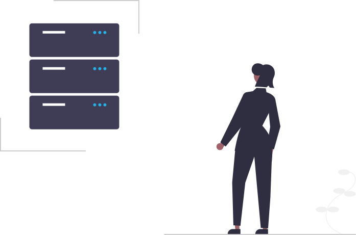Illustration eines Servers
